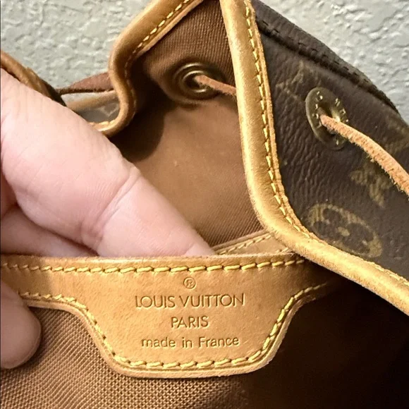 Louis Vuitton Monogram Backpack in Rich Brown and Tan - Picture 9 of 16